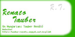 renato tauber business card